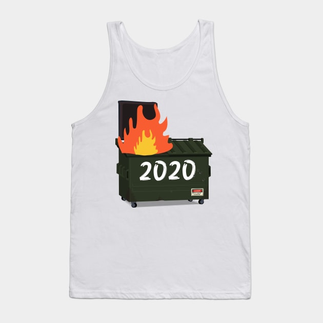 Dumpster Fire 2020 Tank Top by Suva